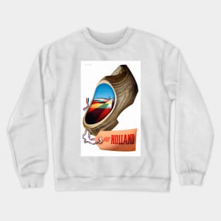 Vintage Travel Poster The Netherlands See Holland Crewneck Sweatshirt